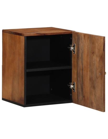 Armadio da parete per bagno  38x33x48 cm in legno massello di mango