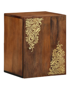 Armadietto a muro con porta Marrone miele 38 x 33 x 48 cm