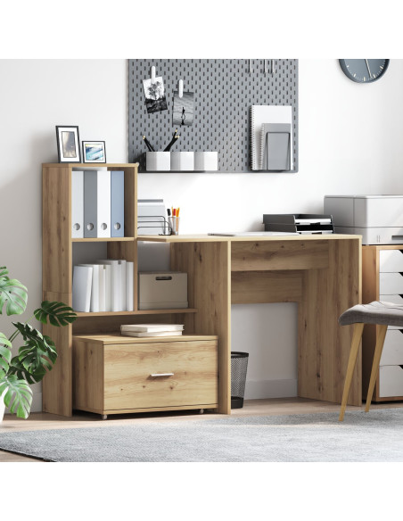 Mobile con Cassetti  Rovere Artigianale Truciolare, Laminato Medio