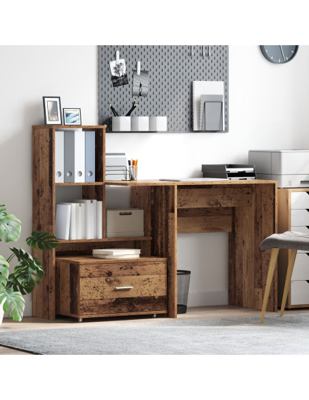 Armadio con Cassetti  Legno Vecchio Truciolare Medio
