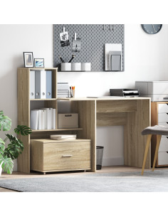 Mobile con Cassetti con ruota Rovere Sonoma 55 x 45 x 31 cm