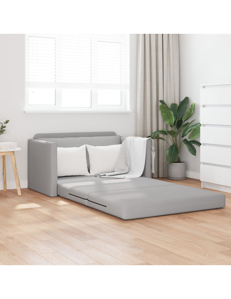 Divano Letto Floor 2-in-1 Grigio Nuvola 124x71x78 cm Tessuto
