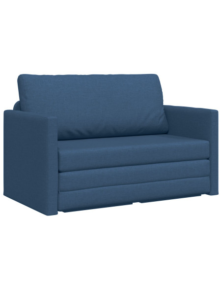 Divano Letto 2-in-1 Blu 124x71x78 cm Tessuto