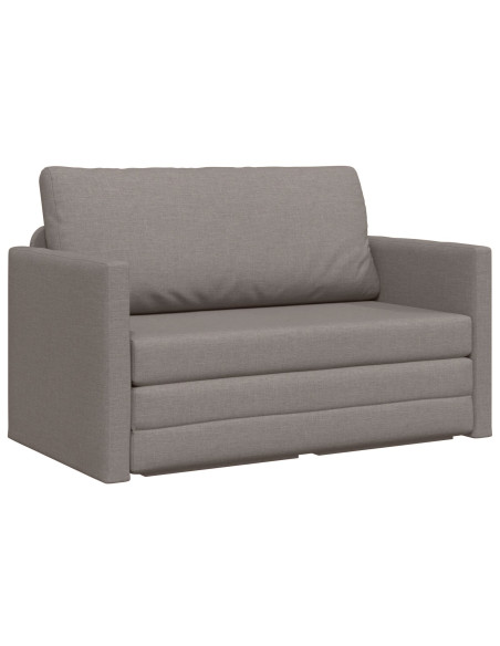 Divano Letto in Pietra 2-in-1 Tortora 124x71x78 cm Tessuto