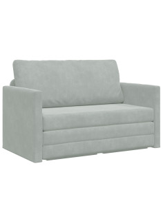 Divano letto 110cm Grigio chiaro Velluto