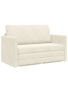 Divano letto 110cm Crema Velluto