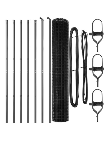 Recinzione con Posto Grigio 1,5 x 10 m Acciaio