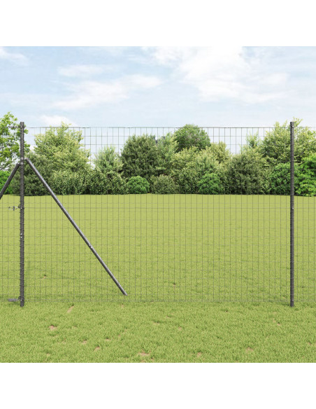 Recinzione euro di  con 7 Recinti 1.6x10 m Acciaio Zincato Grigio