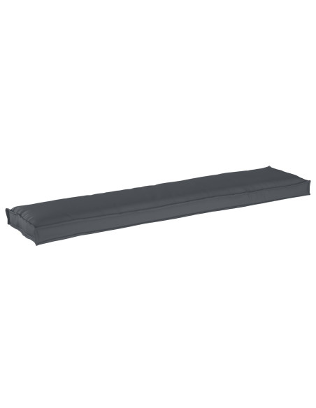 Cuscino per Panca  Antracite 180x40x8 cm in Tessuto Oxford