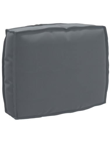 Set di Cuscini per Pallet 2 pcs Antracite Tessuto Oxford