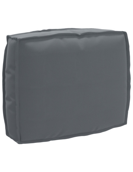 Set di Cuscini per Pallet 2 pcs Antracite Tessuto Oxford