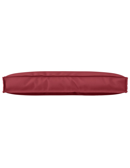 Cuscino per pallet  per schienale rosso borgogna 80x40x12 cm tessuto Oxford