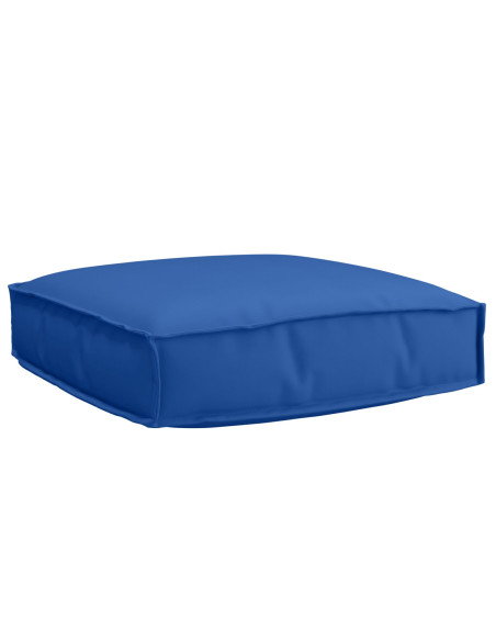 Cuscino per pallet  per seduta Blu Royal 60x60x12 cm in tessuto Oxford