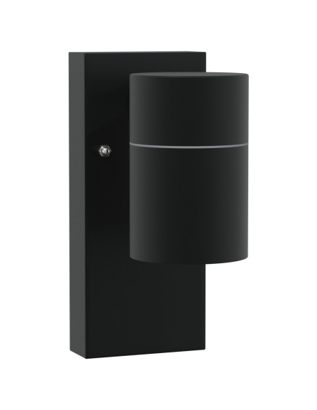 Lampada da Parete Esterno Nera Acciaio Inossidabile IP44