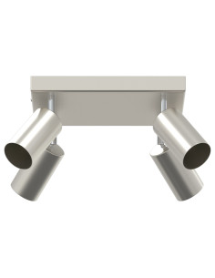 Faretto da soffitto Nichel 26 x 26 x 16,5 cm Metallo