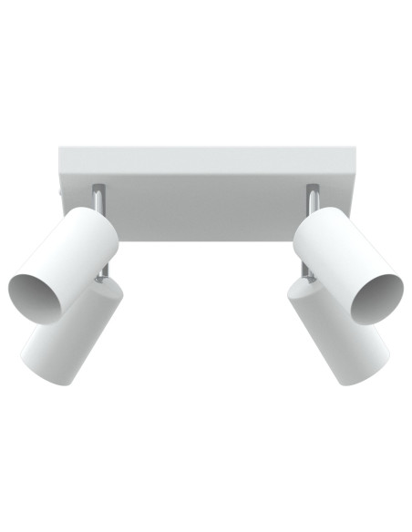 Faretto da soffitto 4 vie regolabile bianco GU10