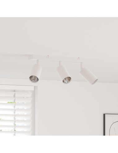 Faretto da soffitto Bianco 38 x 5,5 x 16,5 cm Metallo
