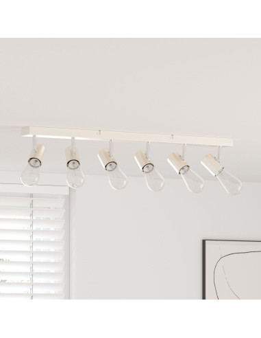 Faretto da soffitto Nichel 73 x 6,5 x 11,5 cm Metallo