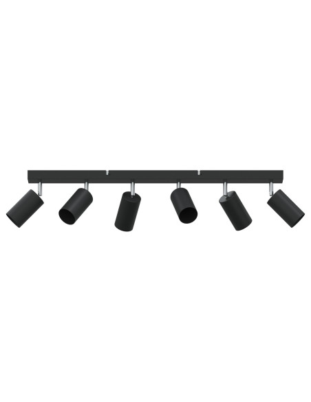 Faretti da soffitto  6 vie regolabili GU10 neri
