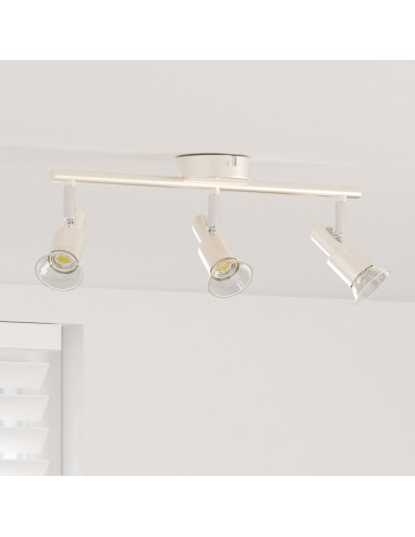 Faretto da soffitto Nichel 39 x 10,5 x 10,5 cm Acciaio