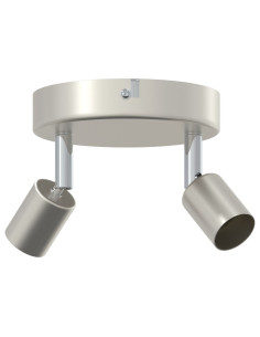 Faretto da soffitto con i riflettori Nichel 12 x 8 cm Acciaio