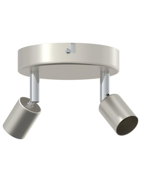 Faretti da soffitto  2 Vie Regolabile Nichel Spazzolato GU10