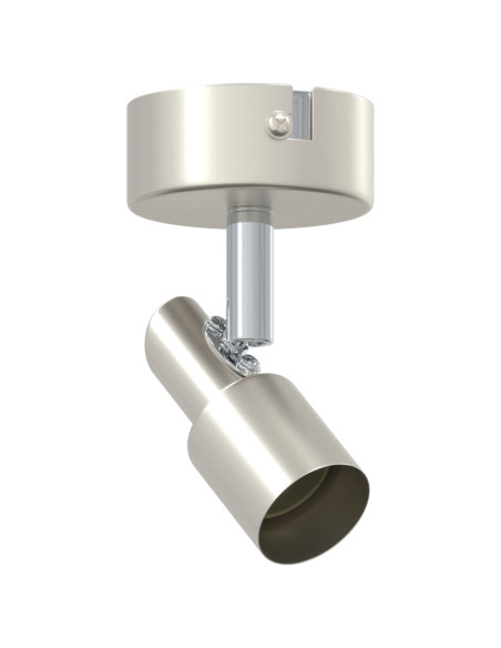 Faretto da soffitto  1 via regolabile Nichel spazzolato GU10