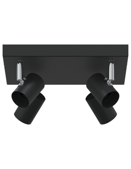 Faretto da soffitto  4 vie regolabili nero E27