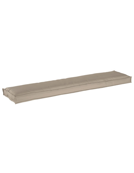 Cuscino per panchina  Tortora 180x40x8 cm Tessuto Oxford