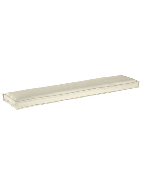 Cuscino per Panca  Crema 180x40x8 cm in Tessuto Oxford