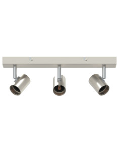 Faretto da soffitto Nichel 38 x 6,5 x 11,5 cm Metallo