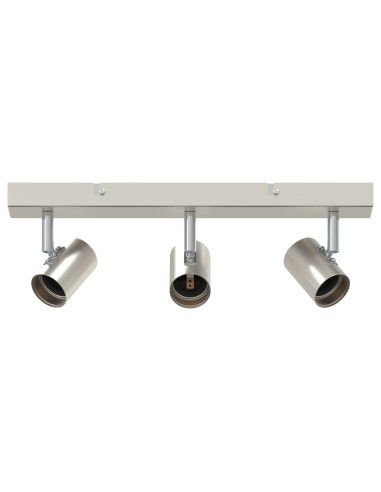 Faretto da soffitto Nichel 38 x 6,5 x 11,5 cm Metallo