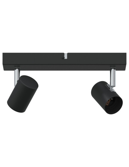 Faretto da soffitto  2 Vie Regolabili Nero E27