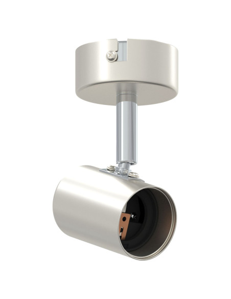 Faretti da soffitto 1 Via Regolabile Nichel E27