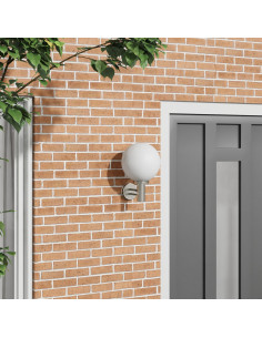 Lampada da Parete Esterna Argento 28 x 25 x 38 cm