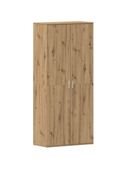 Armadio per Scarpe  Rovere Artigianale 80x39x180 cm Legno Ingenerizzato