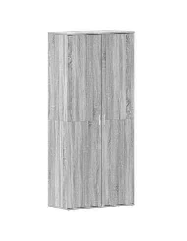 Mobile per scarpe con porta Grigio Sonoma 80 x 39 x 178 cm