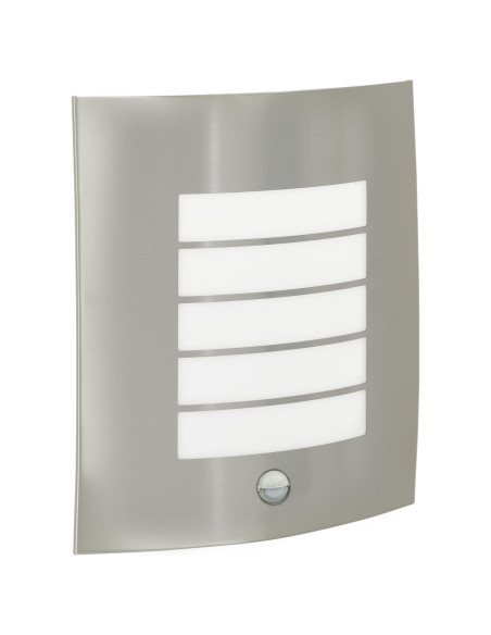 Lampada da Parete Esterno con Sensore 2 pz Argento Acciaio Inossidabile IP44
