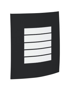 Lampada da Parete Esterna Nero 23.5 x 9 x 26 cm