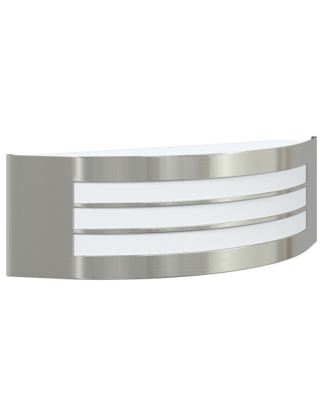 Luce da Parete Esterno  Argento Acciaio Inox IP44