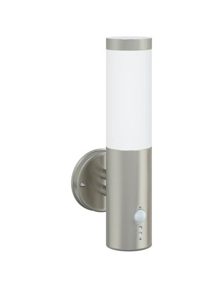 Luce da Parete Esterna con Sensore  Argento Acciaio Inossidabile IP44