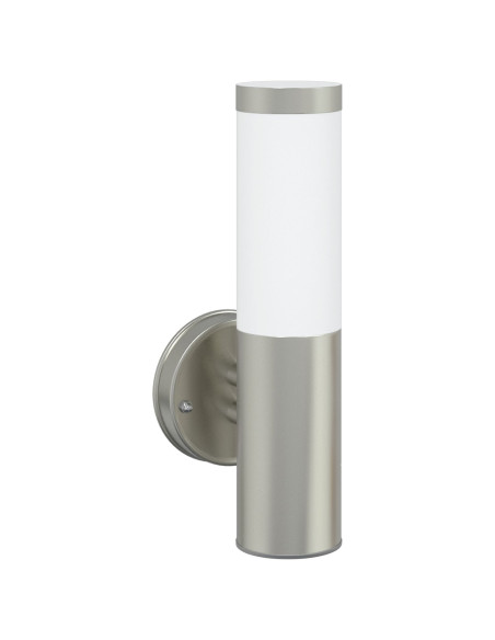 Lampada da Parete Esterna Argento Acciaio Inossidabile IP44
