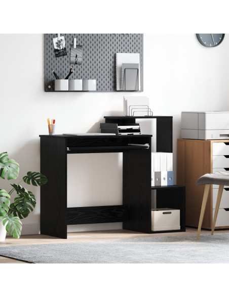 Scrivania in Rovere Nero Rovere Nero Legno ingegnerizzato, MDF