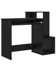 Scrivania Rovere Nero 106 x 41 x 88.5 cm Legno multistrato