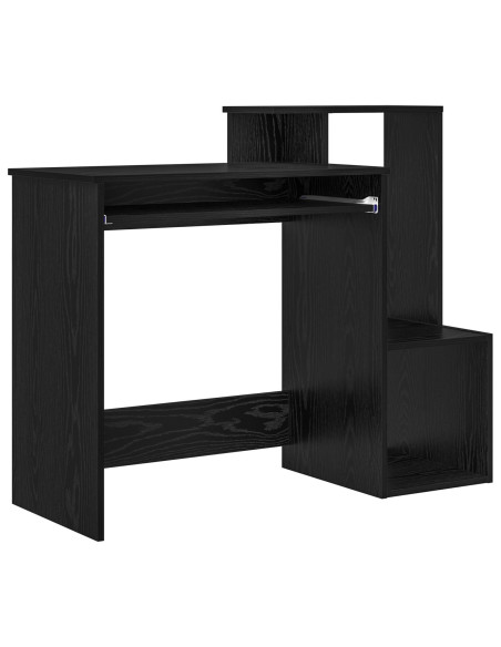 Scrivania Rovere Nero 106 x 41 x 88.5 cm Legno multistrato