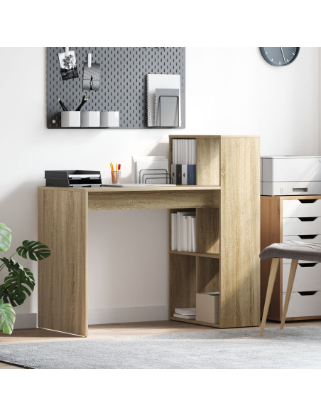 Scrivania per Computer  Rovere Sonoma Legno ingegnerizzato Media
