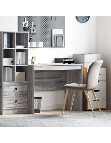 Scrivania Grigia  Grigio sonoma Legno ingegnerizzato 90 x 50 x 76 cm