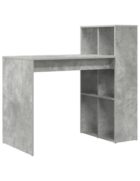 Scrivania da Scrittura  Grigio in Cemento Legno ingegnerizzato Media