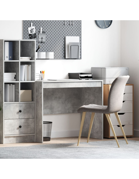 Scrivania per computer Grigio cemento Pannello MDF 90 x 50 x 76 cm