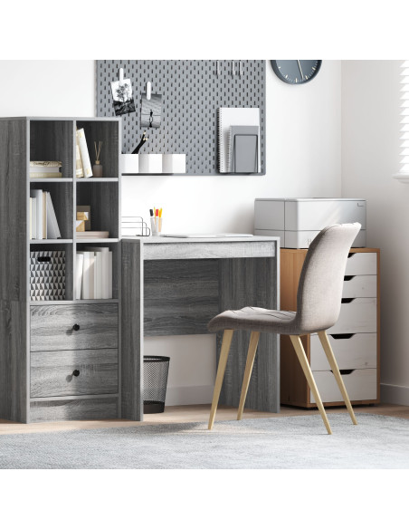 Scrivania Grigia Grigio sonoma Truciolare 70 x 50 x 76 cm